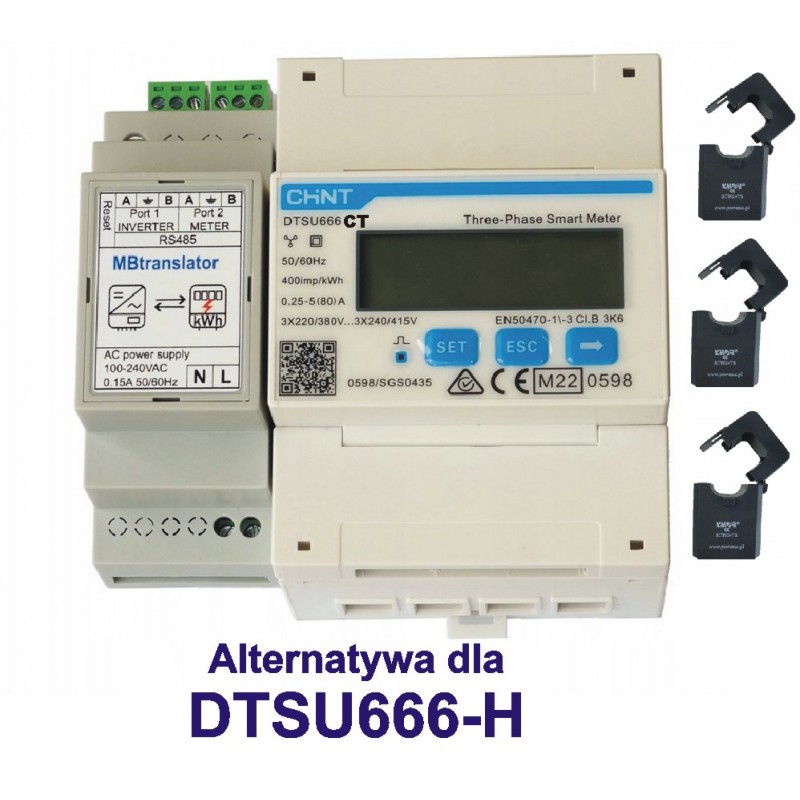 DTSU666-H Chint Analizator, licznik DTSU666CT z konwerterem RS485